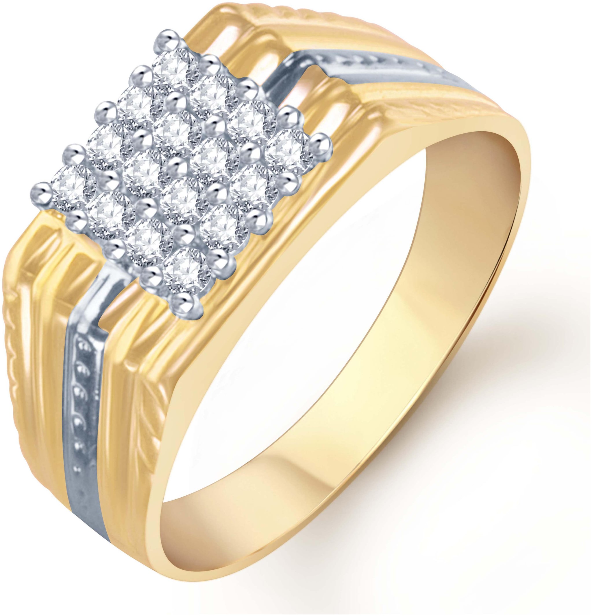 

Sukkhi Gold And Rhodium Plated Cz Ring For Men(101Grk600)