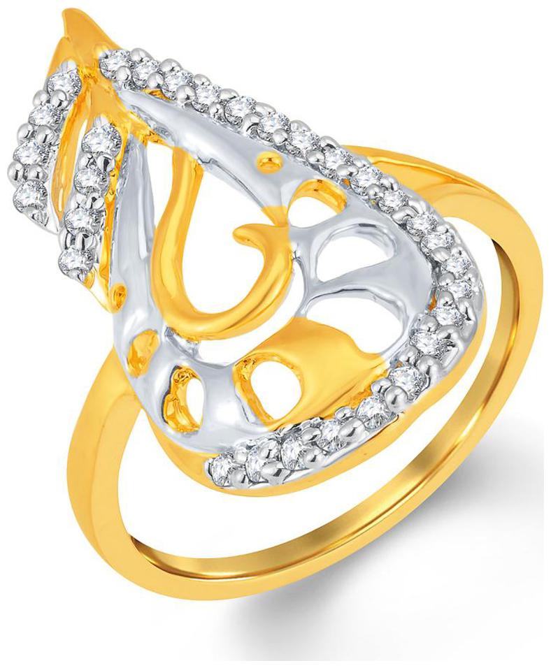 

Sukkhi Finely Gold and Rhodium Plated Cubic Zirconia Ring for Women