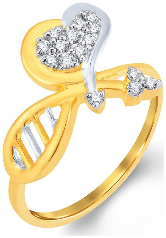 

Sukkhi Elegant Gold and Rhodium Plated Cubic Zirconia Ring for Women