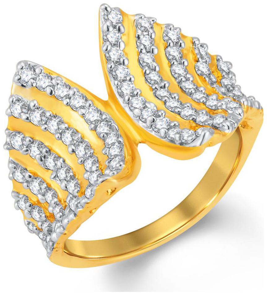 

Sukkhi Exquisite Gold and Rhodium Plated Cubic Zirconia Ring for Women