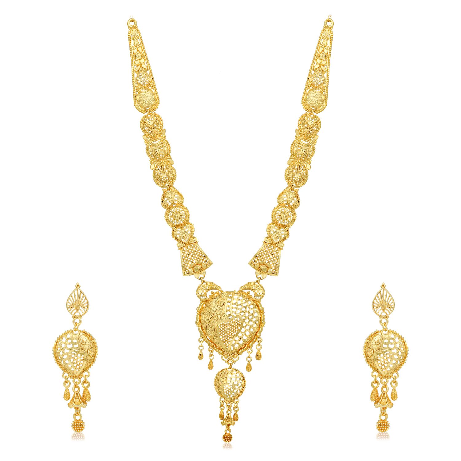 

Sukkhi Golden Necklace Set For Women