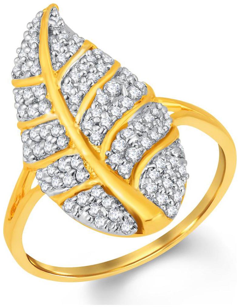 

Sukkhi Angelic Gold and Rhodium Plated Cubic Zirconia Ring for Women