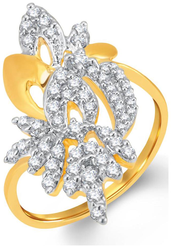 

Sukkhi Ravishing Gold and Rhodium Plated Cubic Zirconia Ring for Women