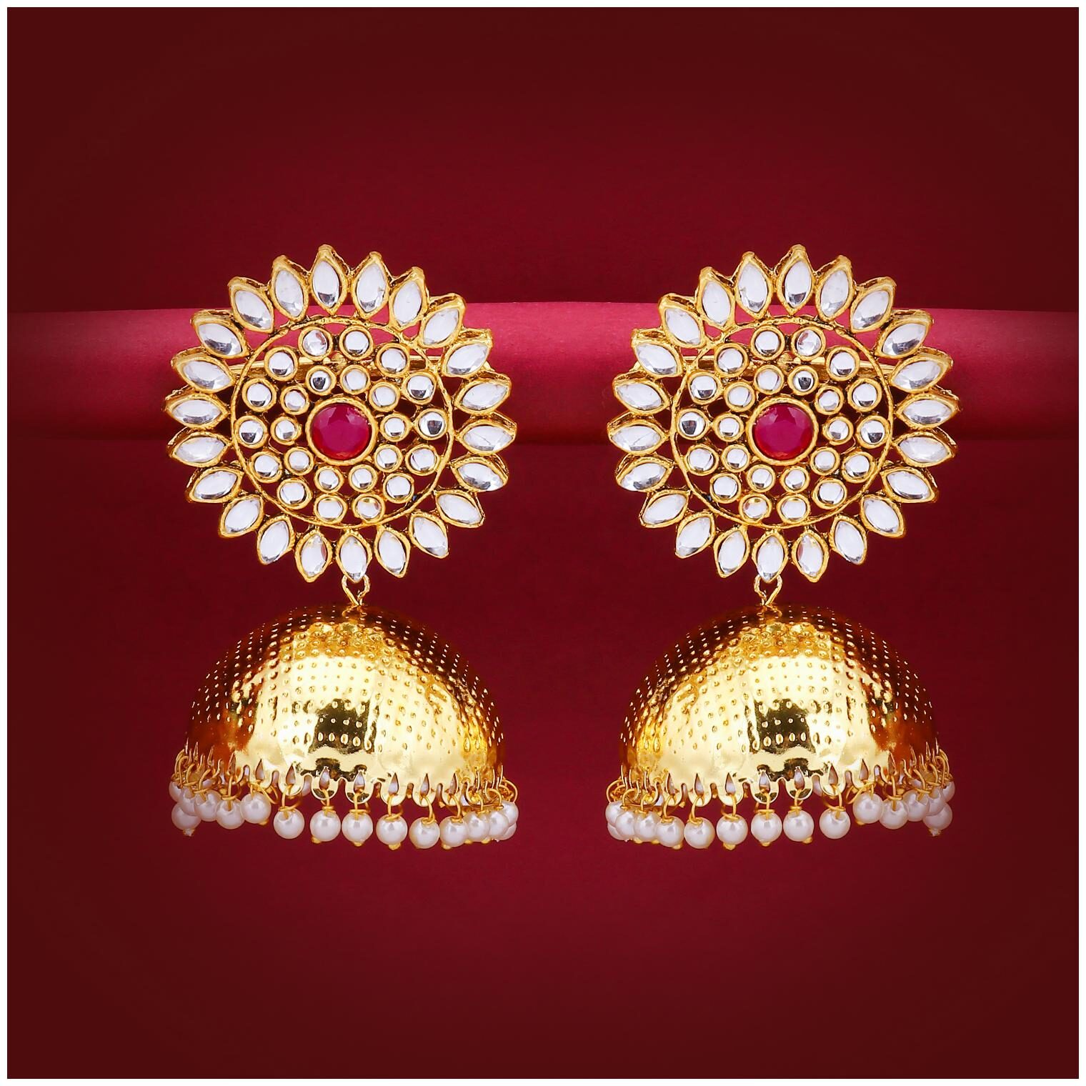 

Sukkhi Gorgeous Gold Plated Jhumki Earring for Women