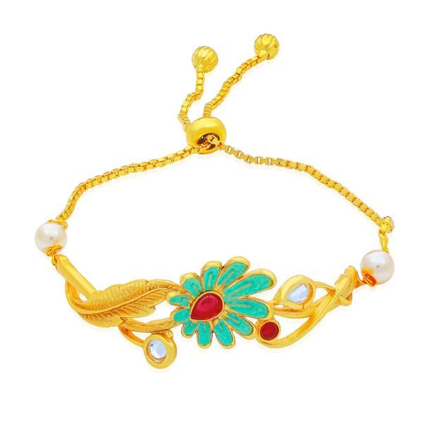 

Sukkhi Gorgeous Gold Plated Floral Kada for Women