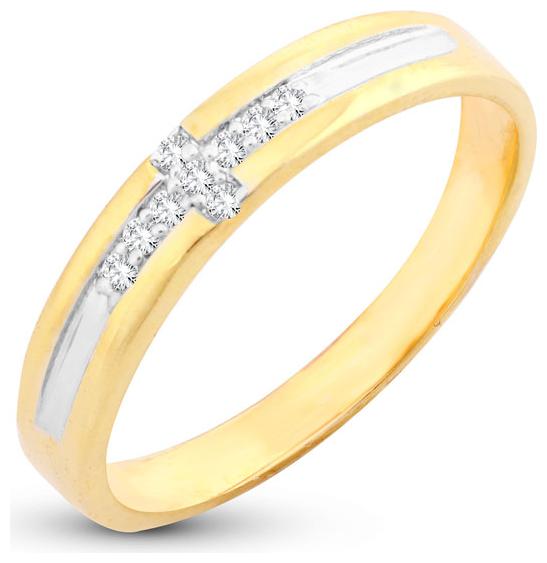 

Sukkhi Gorgeous Cross Band Gold Plated Ring for women
