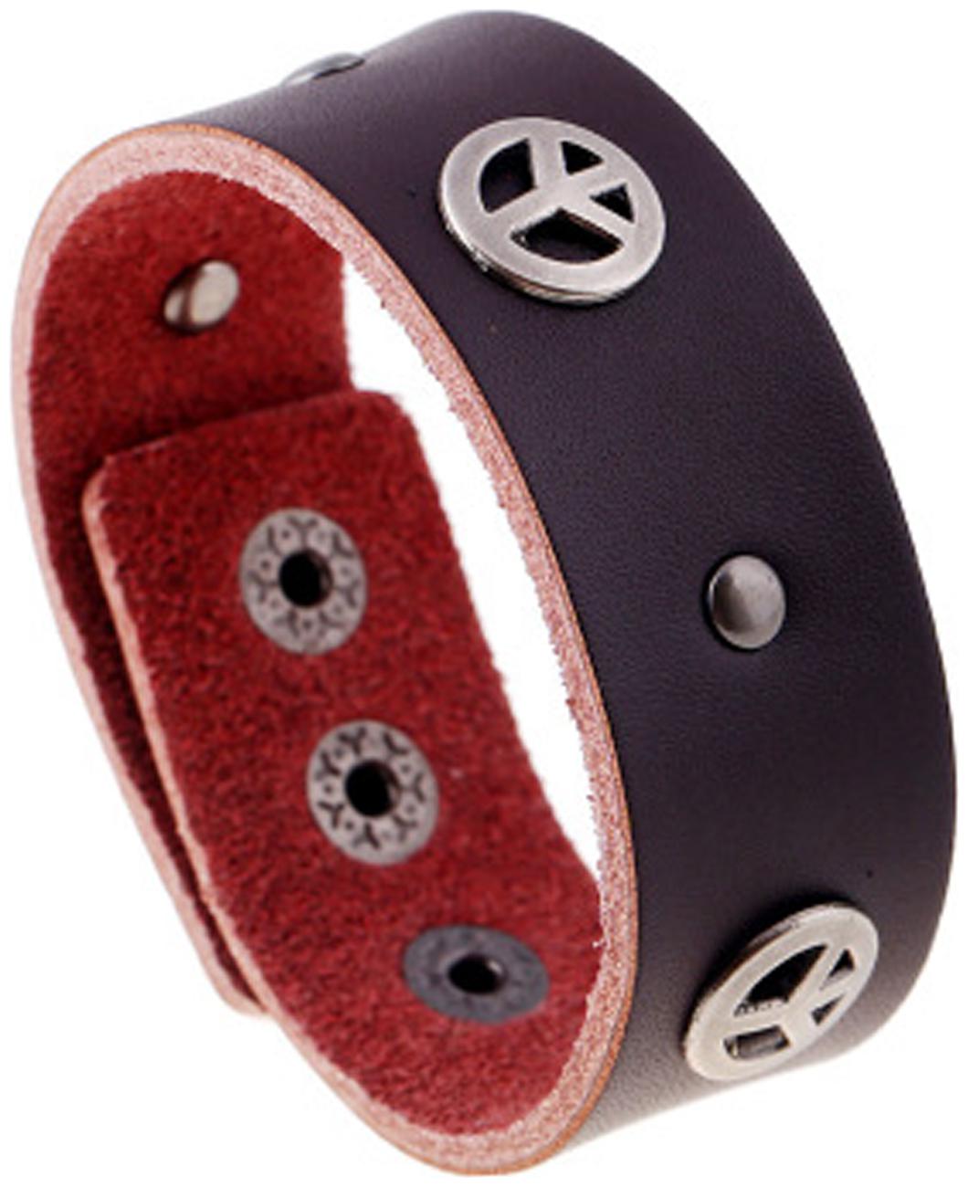 

Sukkhi Gorgeous Adjustable Brown Leather Bracelet for Men