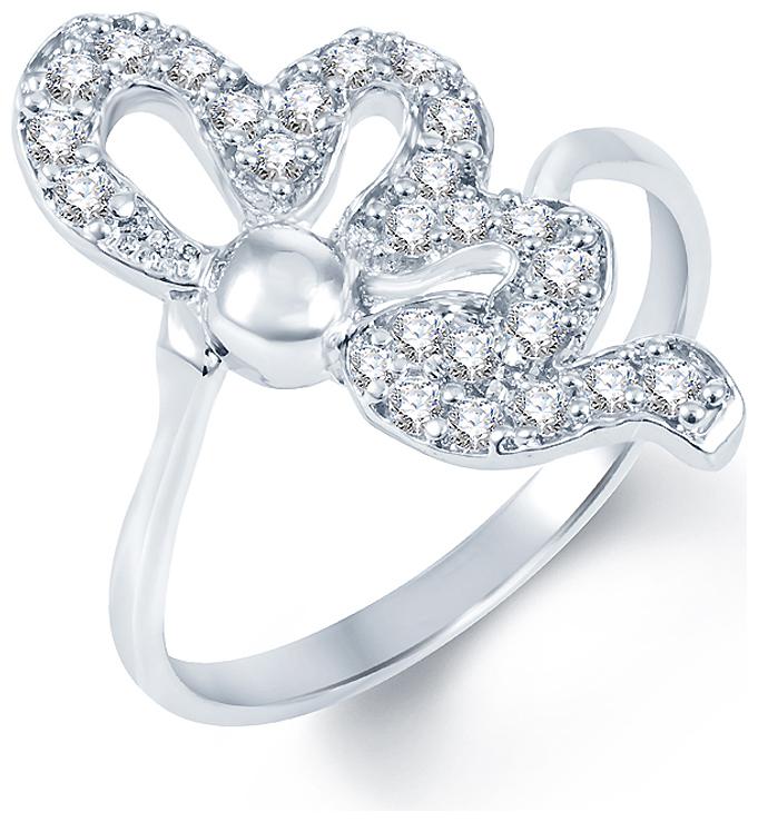 

Sukkhi Incredible Rhodium Plated Cz Studded Ring