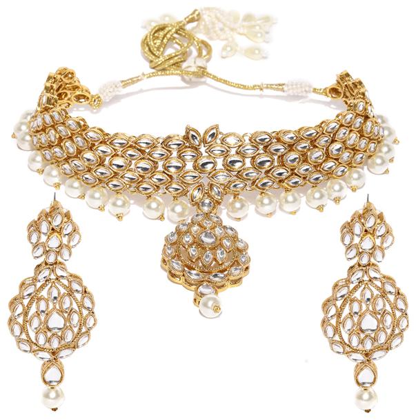 

Sukkhi Incredible Gold Plated Kundan Neckalce Set for Women