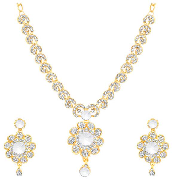 

Sukkhi Innovative Gold Plated Floral Necklace Set For Women
