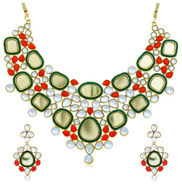 

Sukkhi Intricately Gold Plated Necklace Set for Women