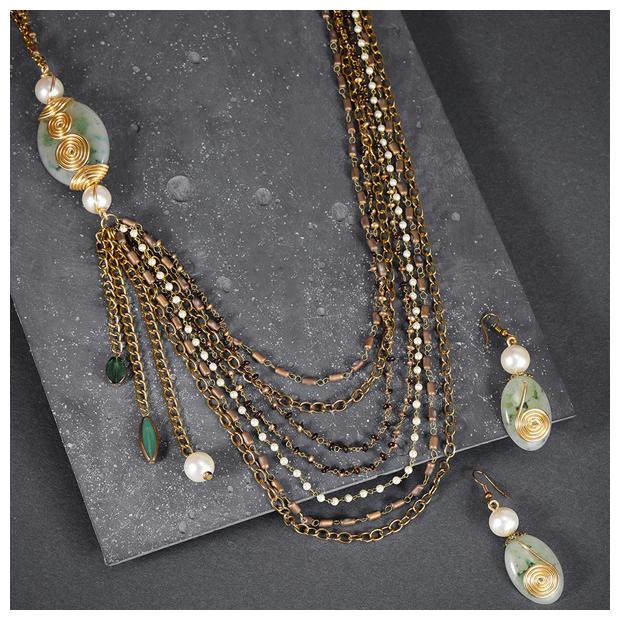 

Sukkhi Intricately Gold Plated String Neckalce Set for Women