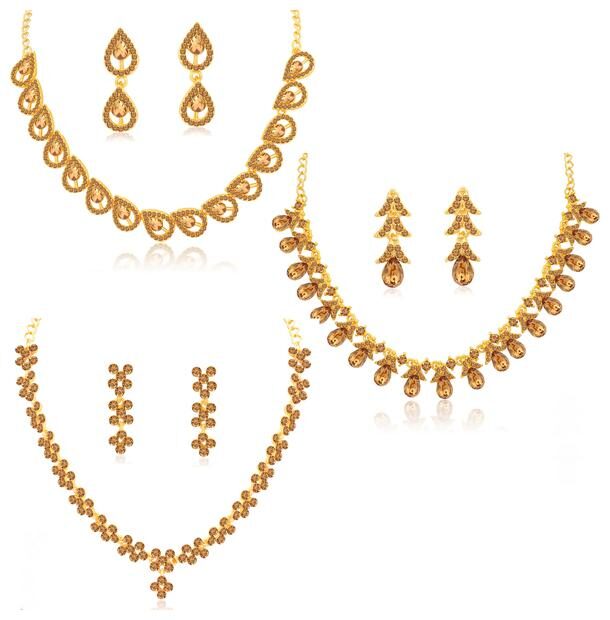 

Sukkhi Lavish LCT Gold Plated Necklace Set Combo for Women