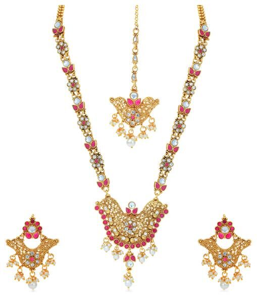 

Sukkhi Lavish Gold Plated Necklace Set for Women