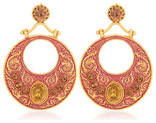 

Sukkhi Lavish LCT Mint Meena Collection Gold Plated Earring for Women