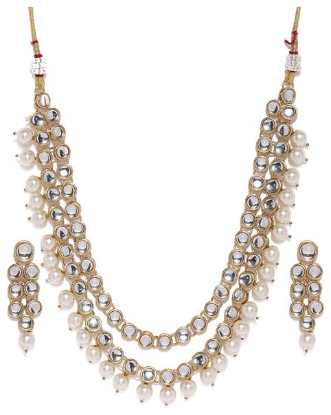 

Sukkhi Lobster Clasp Kundan Necklace For Women