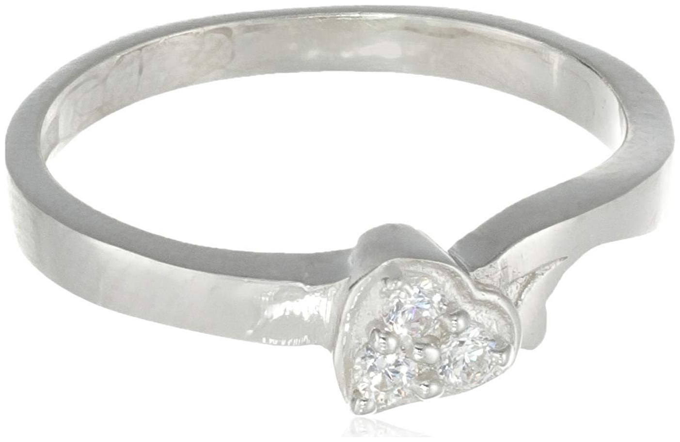 

Sukkhi Lovely Silver Plated Heart Shaped Ring For Women