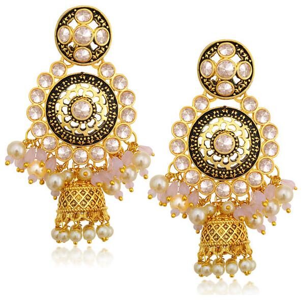 

Sukkhi Lovely Gold Plated Pearl Jhumki Earring For Women