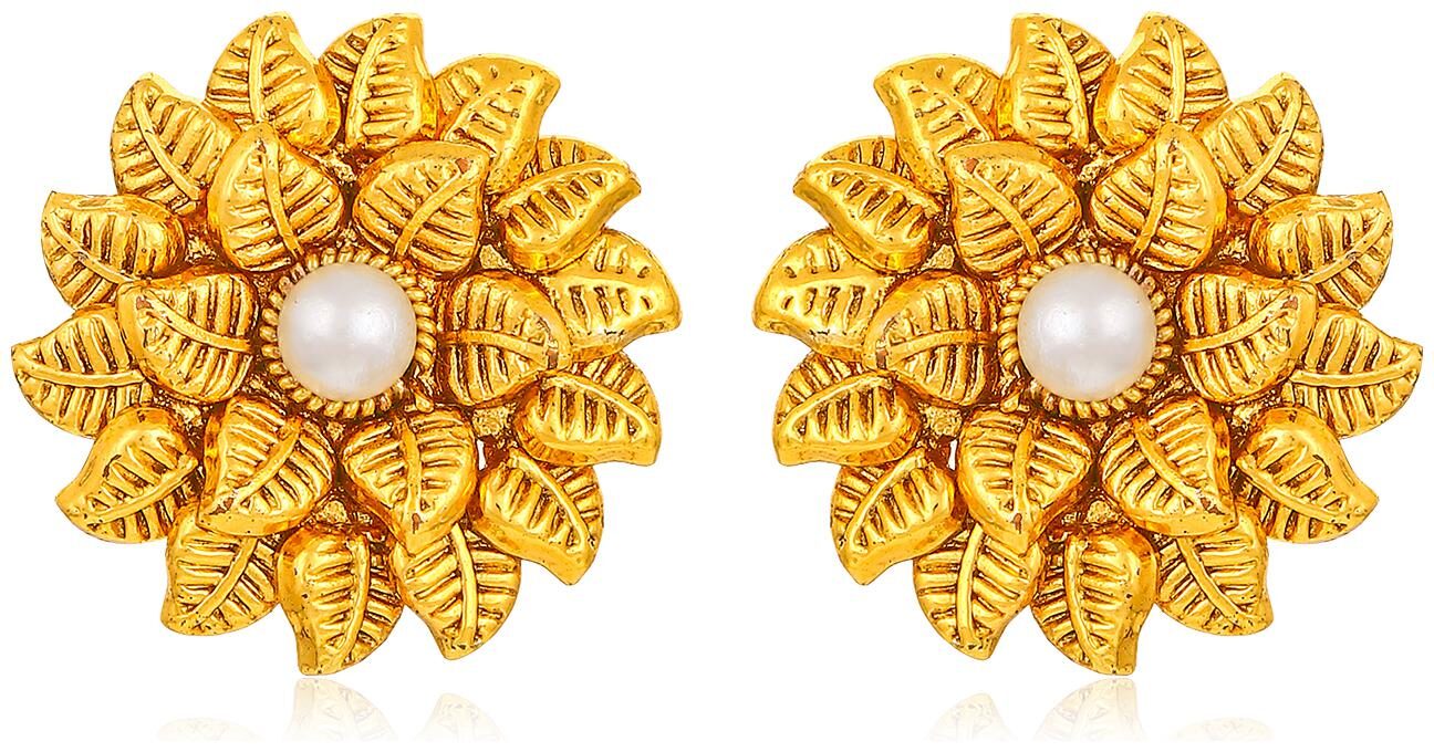 

Sukkhi Marquise Leafy Gold Plated Earring for Women