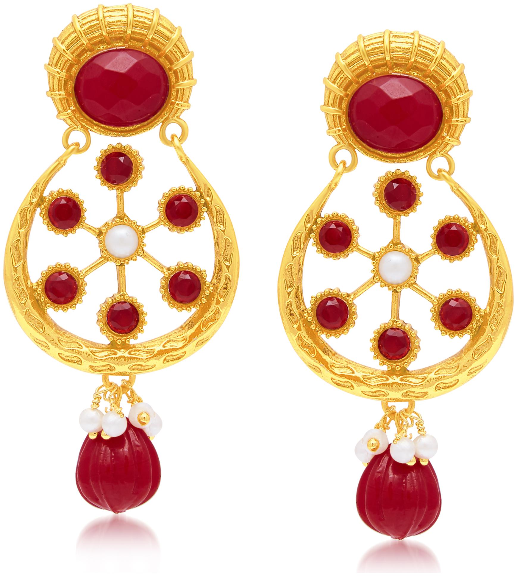 

Sukkhi Marquise Gold Plated Dangle Earring For Women