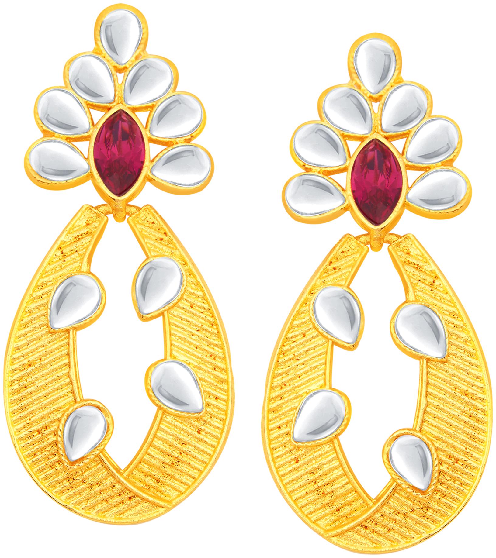 

Sukkhi Marvellous Gold Plated Kundan Earring For Women