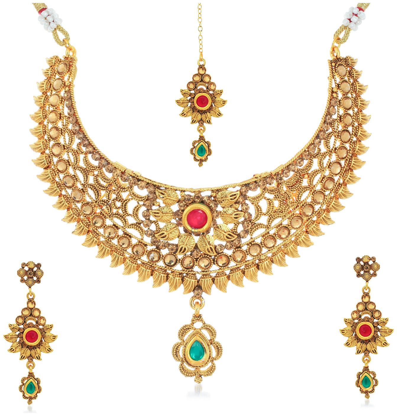 

Sukkhi Marvellous Gold Plated Necklace Set for Women