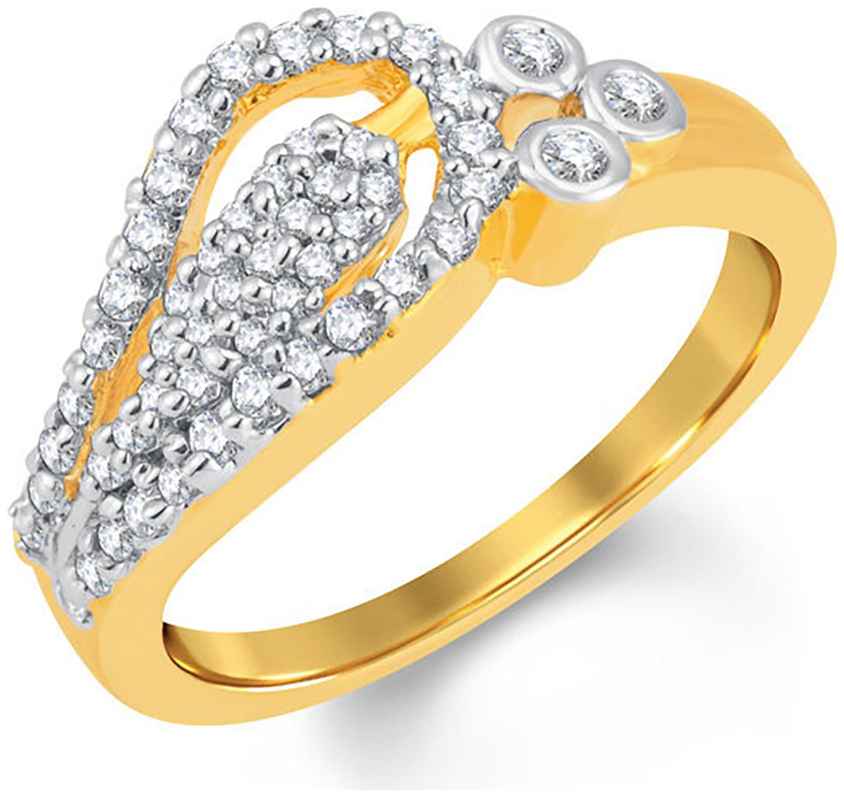 

Sukkhi Marvellous Gold And Rhodium Plated Cubic Zirconia Ring