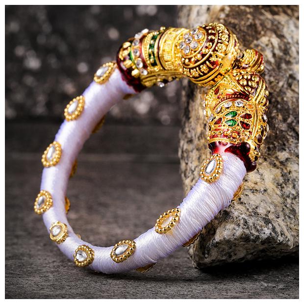 

Sukkhi Marvellous Gold Plated Silk Traditional Kada for Women