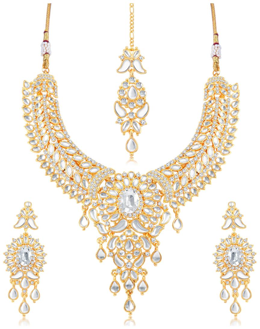 

Sukkhi Moddish Gold Plated necklace set for women