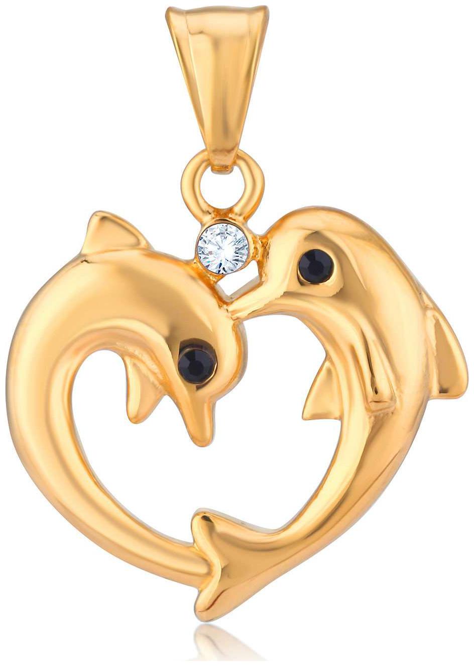 

Sukkhi Modish Gold Plated Dolphin Shaped Fancy Pendant for Women