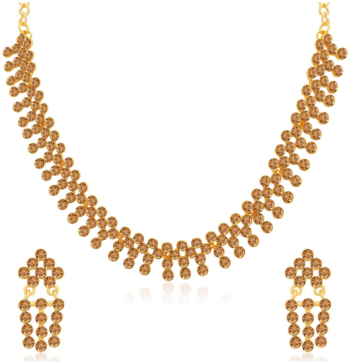 

Sukkhi Modish LCT Gold Plated Necklace Set for Women
