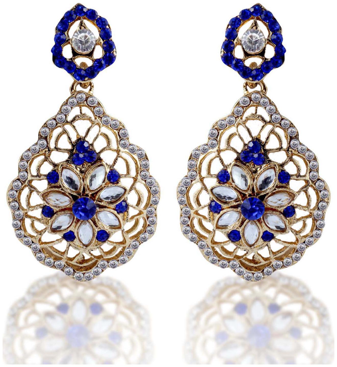 

Sukkhi Pleasing Gold Plated AD Earring For Women
