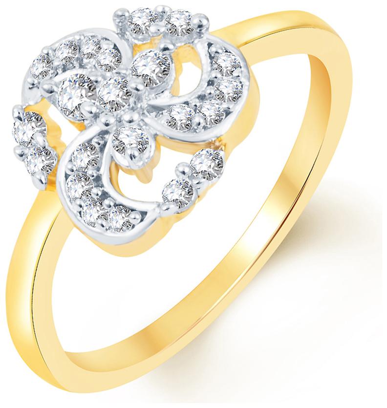 

Sukkhi Pleasing Two Tone Cz Ring