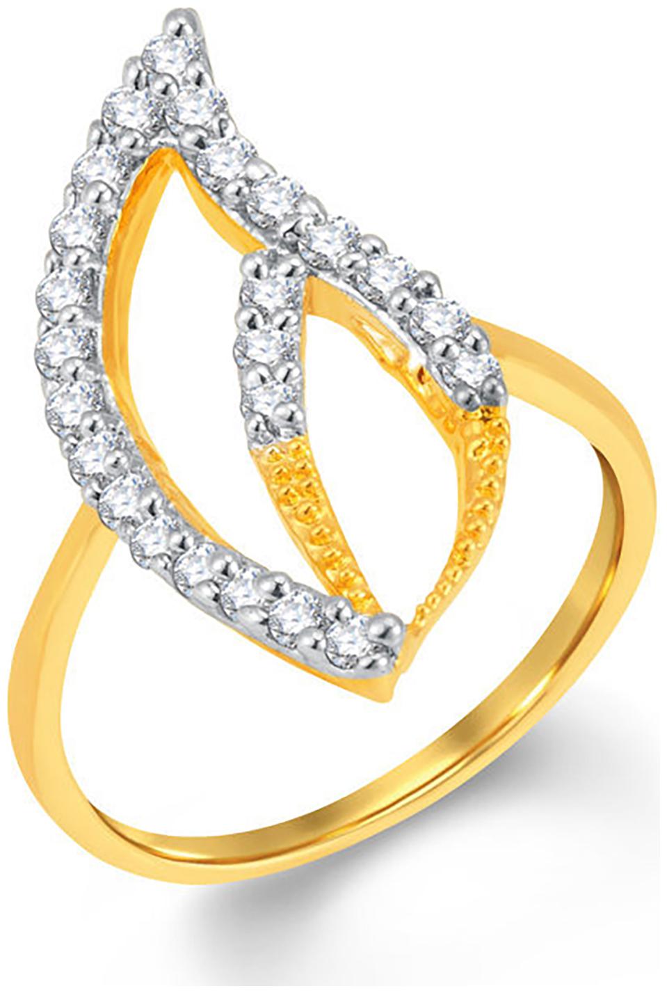

Sukkhi Pretty Gold And Rhodium Plated Cubic Zirconia Ring