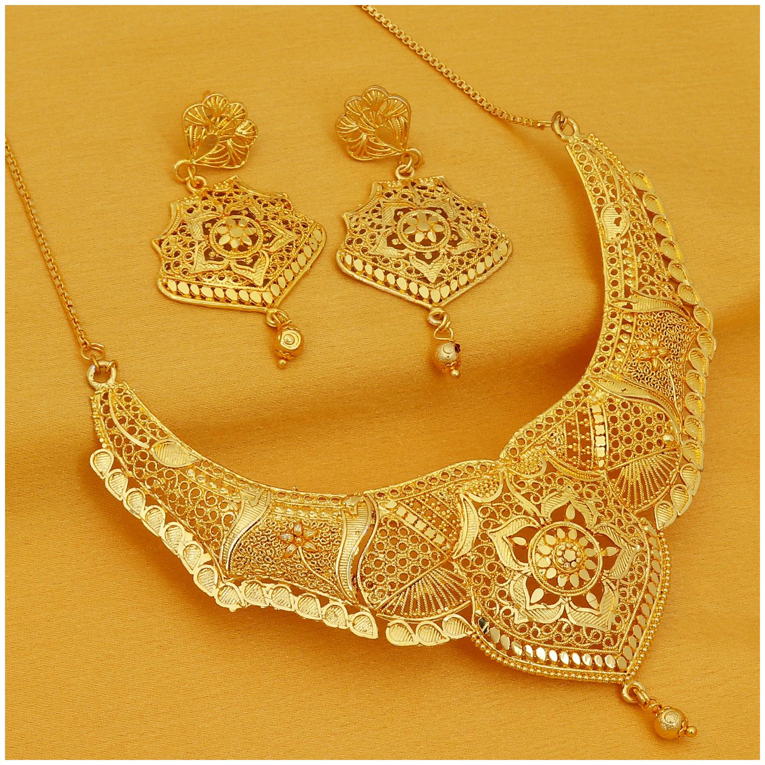 

Sukkhi Ravishing 24 Carat Gold Plated Necklace Set For Women
