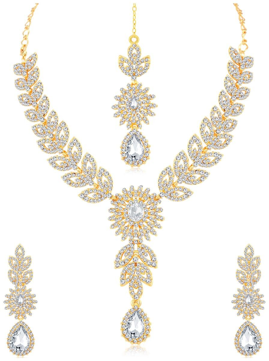 

Sukkhi Ravishing Gold Plated necklace set for women