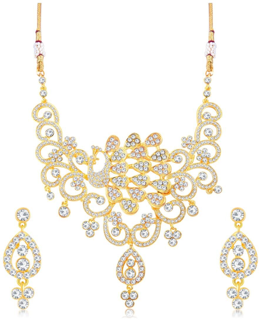 

Sukkhi Ravishing Gold Plated necklace set for women