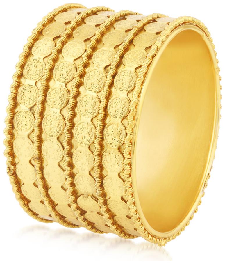 

Sukkhi Resplendent Temple Gold Plated Kada For Women Set Of 1