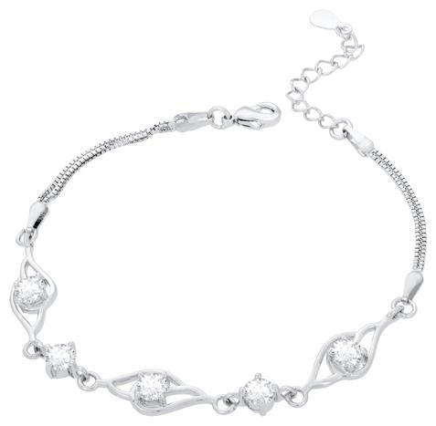 

Sukkhi Rhodium Alloy Link Bracelet For Women