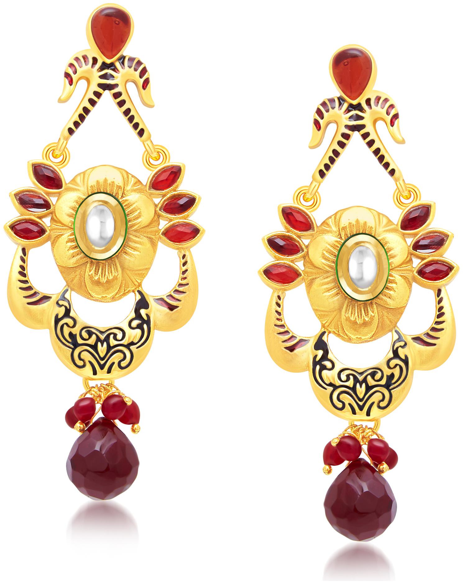

Sukkhi Ritzy Gold Plated Dangle Earring For Women