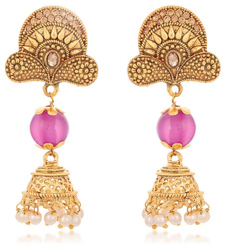 

Sukkhi Ritzy Gold Plated LCT Stone Chandelier Earring for Women