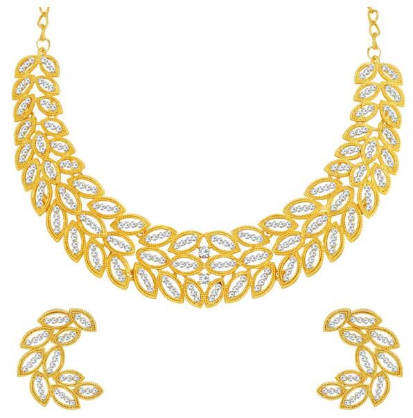 

Sukkhi Ritzy Gold Plated Leafy Necklace Set For Women
