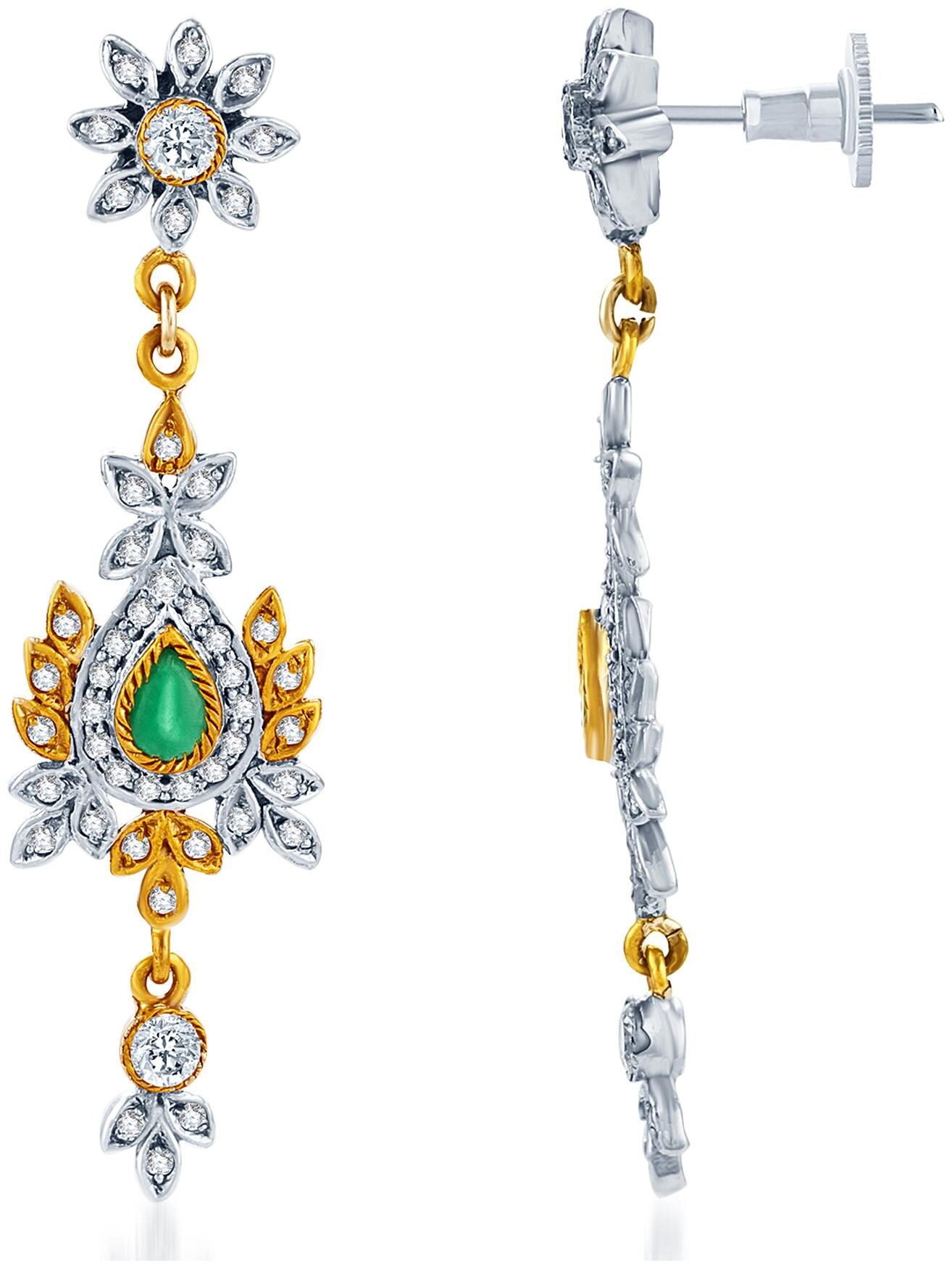 

Sukkhi Ritzzy Oxidize plated CZ Studded Dangler Earrings for Women