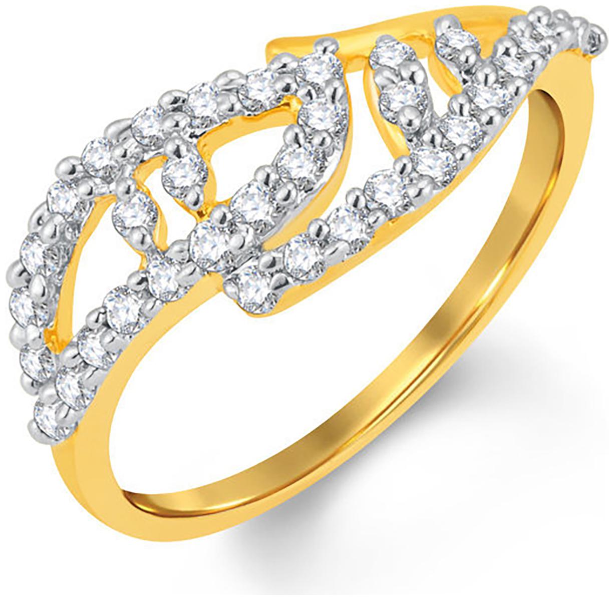 

Sukkhi Royal Gold And Rhodium Plated Cubic Zirconia Ring