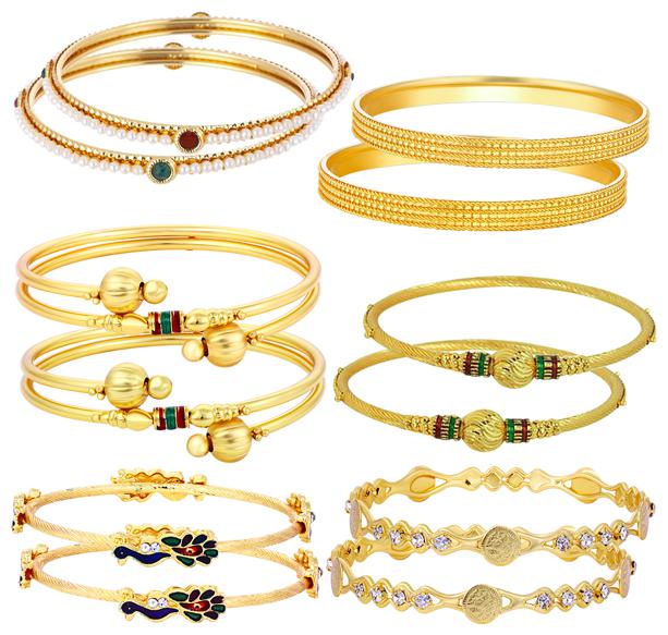 

Sukkhi Sensational Gold Plated Bangle Set for Women (Set of 12)