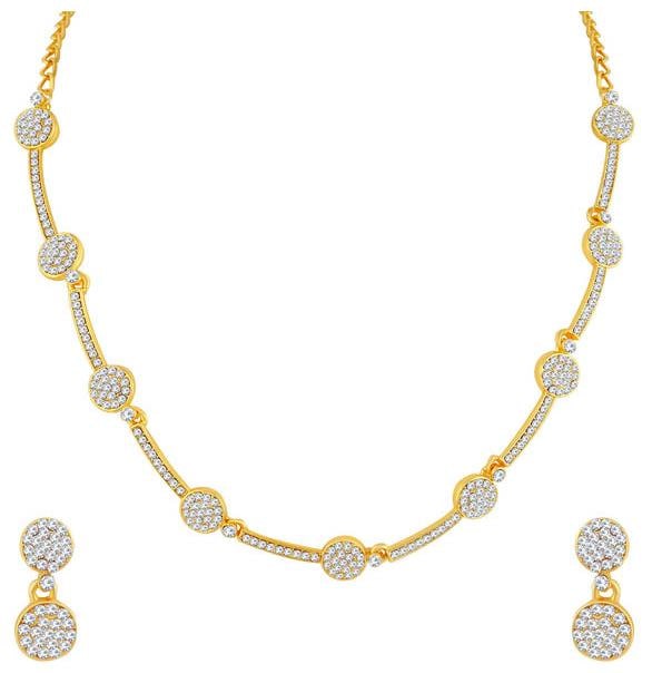 

Sukkhi Shimmering Gold Plated Necklace Set For Women