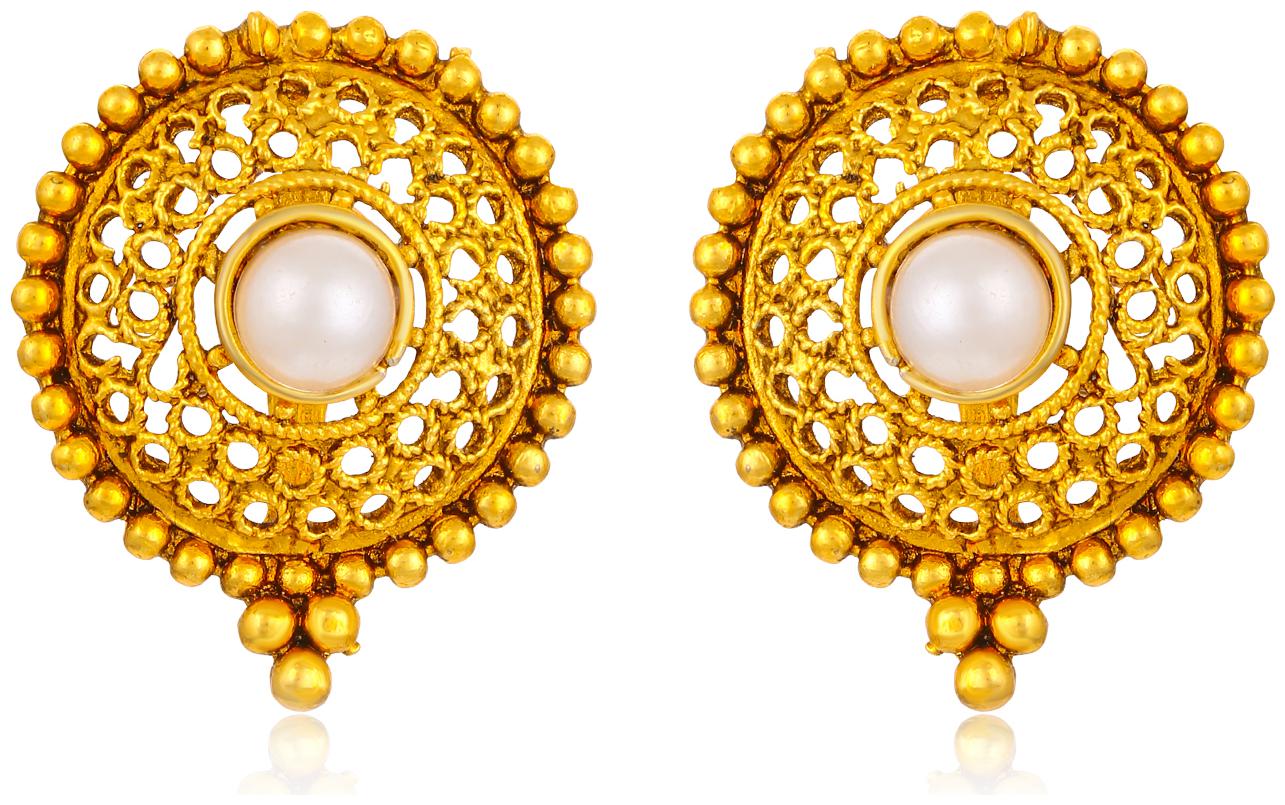 

Sukkhi Shimmering Pearl Gold Plated Earring for Women