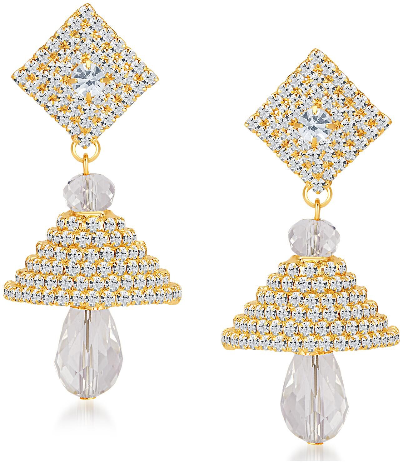 

Sukkhi ShoStopper Fine Gold Plated Austrian Diamond Earring
