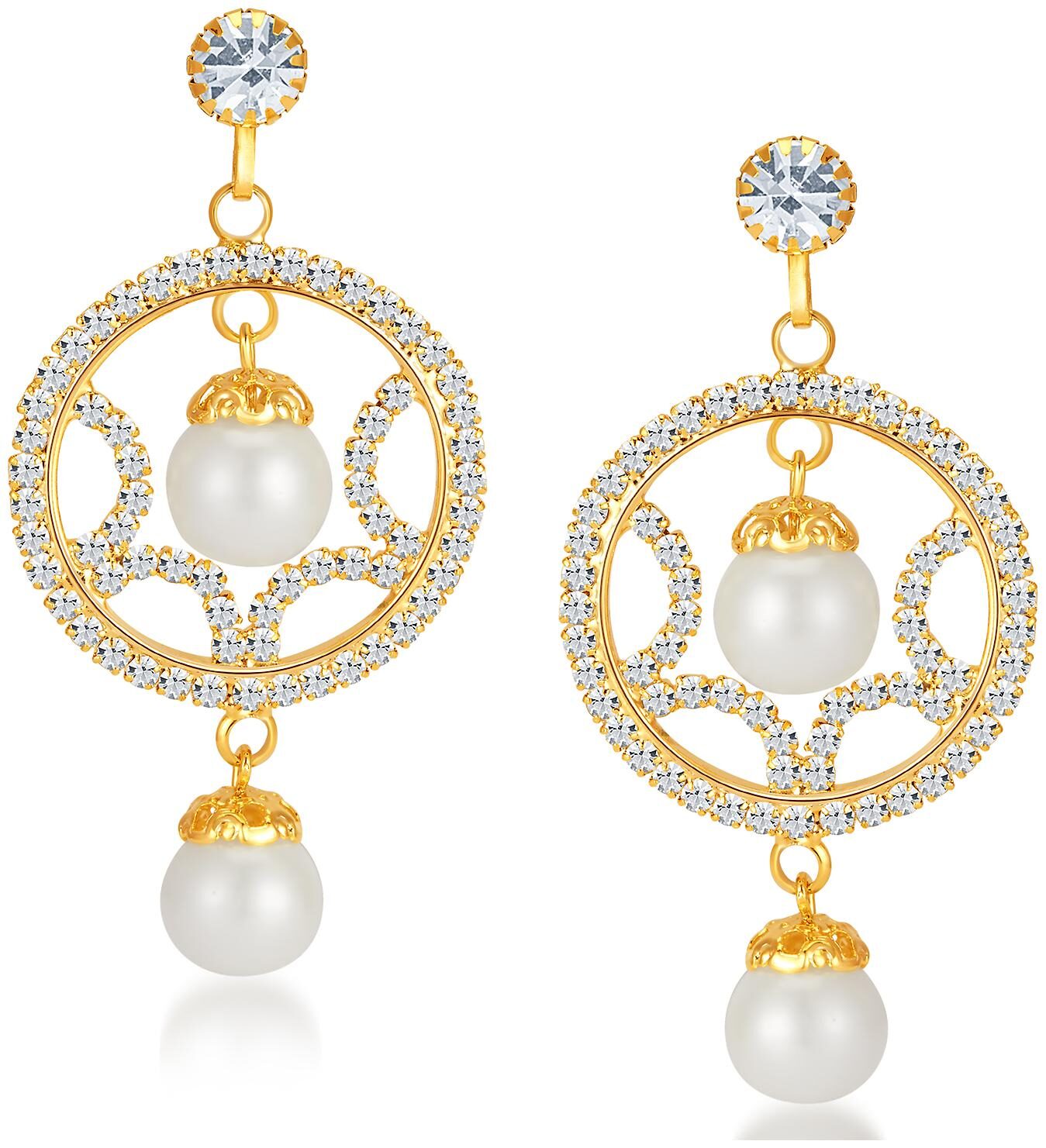 

Sukkhi ShoStopper Elegant Gold Plated Austrian Diamond Earring