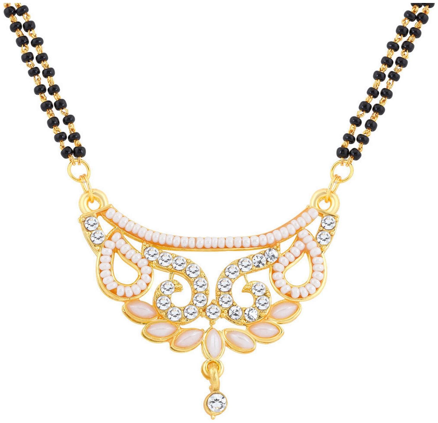 

Sukkhi ShoStopper Wavy Gold Plated Mangalsutra Pendant SJ16032MPN